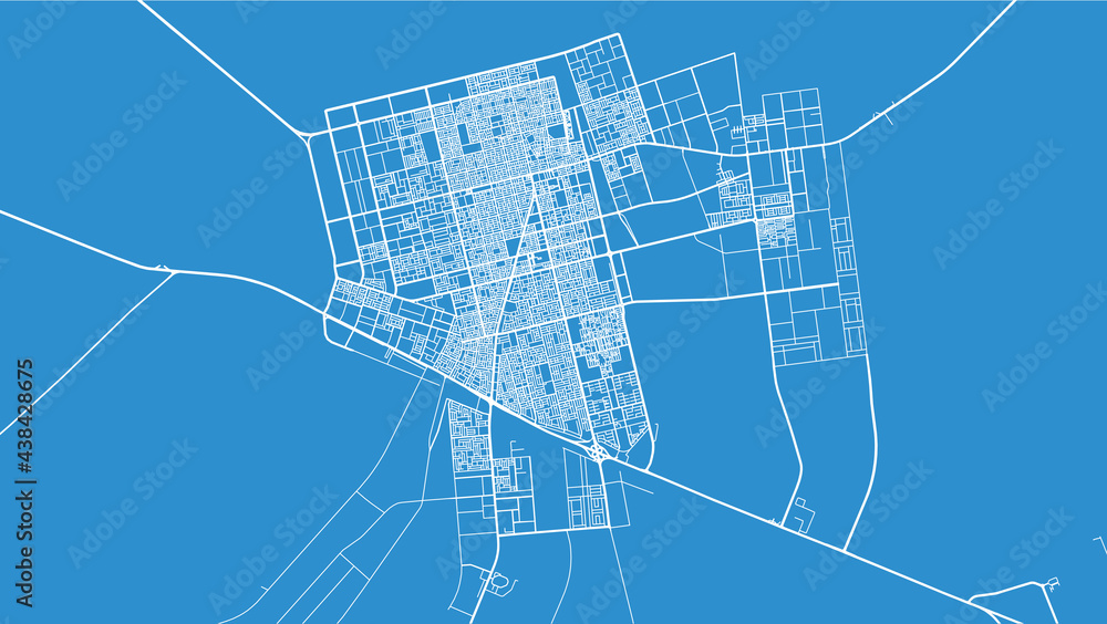 Urban vector city map of Hafar Al, Saudi Arabia, Middle East