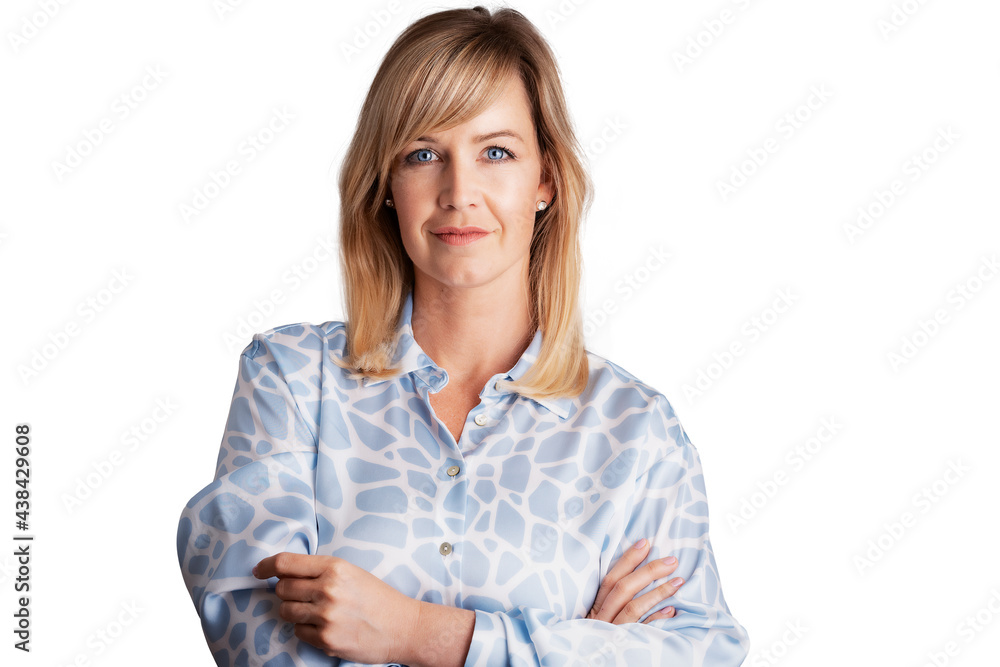 Beautiful blond haired woman studio portrait Beautiful blond haired woman studio portrait