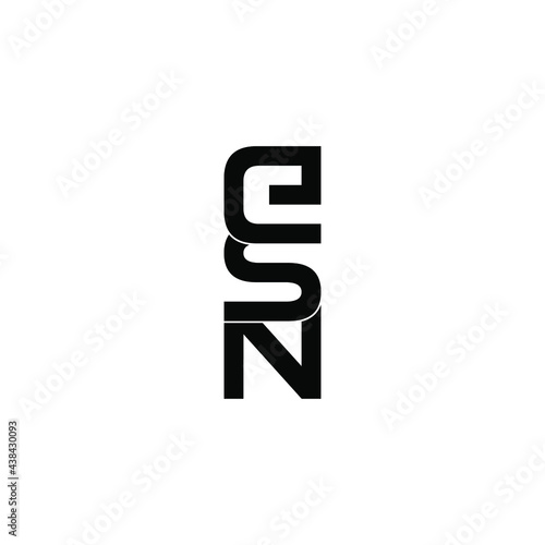 esn letter original monogram logo design © ahmad ayub prayitno