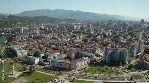 Aerial shots of main sights of Batumi Georgia photo