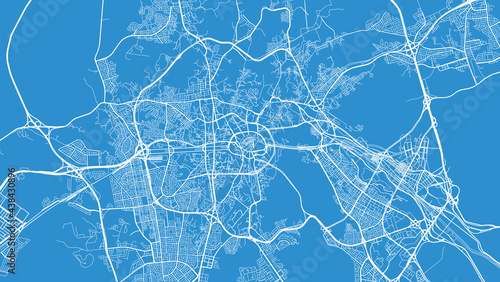 Urban vector city map of Mecca, Saudi Arabia, Middle East