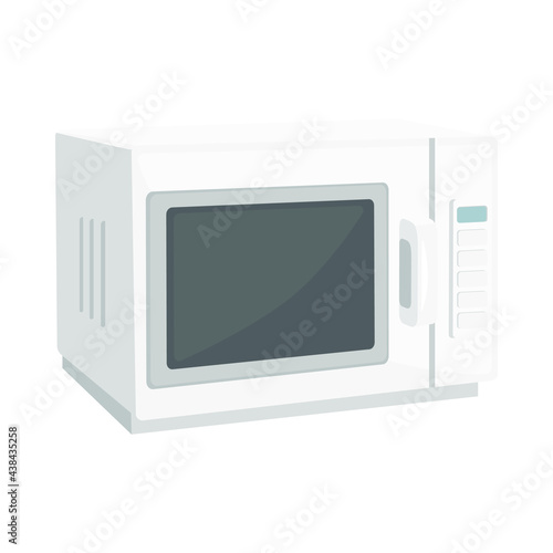 Microwave Sign Emoji Icon Illustration. Electronic Vector Symbol Emoticon Design Clip Art Sign Comic Style.