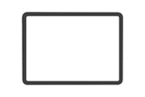 new model tablet blank screen isolated with on white background