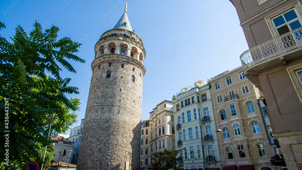 The Galata Tower, Galata Kulesi by the Genoese, is a medieval stone tower in the Galata-Karaköy quarter of Istanbul, Turkey, just to the north of the Golden Horn's junction with the Bosphorus The Galata Tower, Galata Kulesi by the Genoese, is a medieval stone tower in the Galata-Karaköy quarter of Istanbul, Turkey, just to the north of the Golden Horn's junction with the Bosphorus