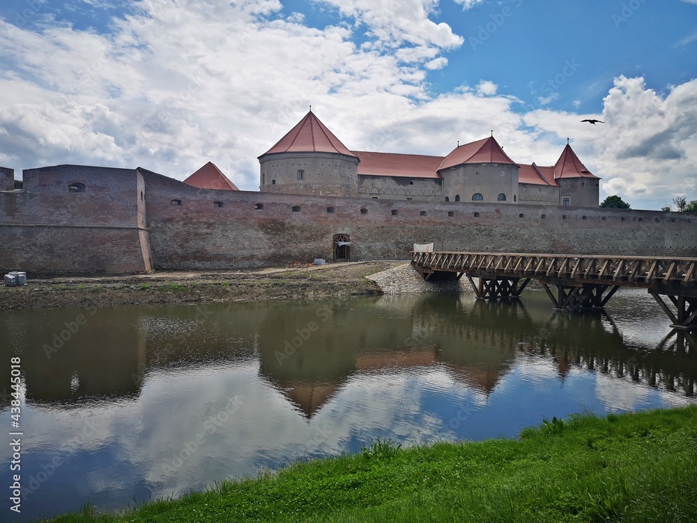 Obraz premium Fagaras medieval fortress in Brasov County - Transylvania Romania .