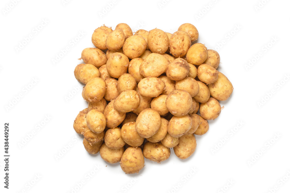 Raw potato isolated on a white background. Raw potato isolated on a white background.