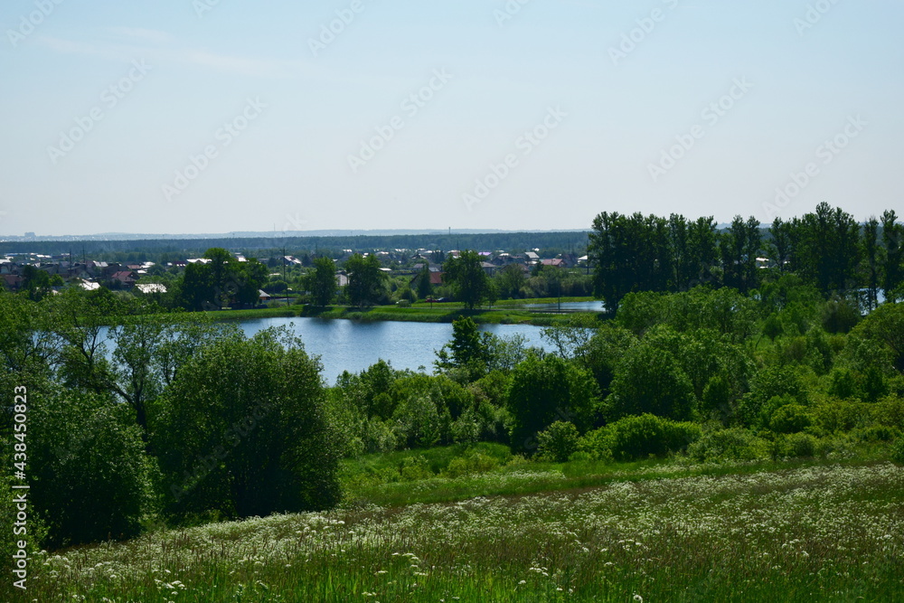 Fototapeta premium landscape with river