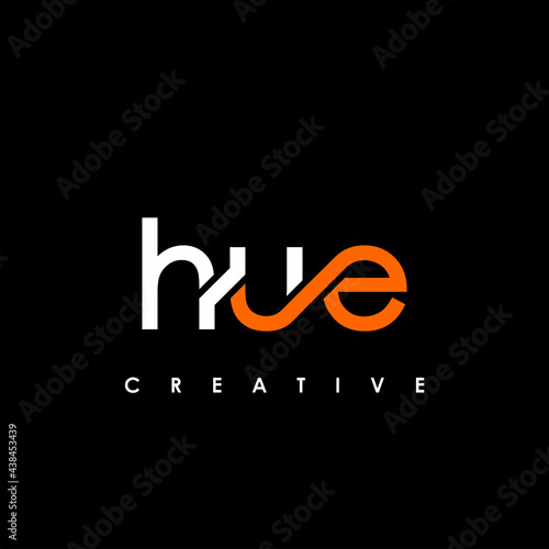 HUE Letter Initial Logo Design Template Vector Illustration