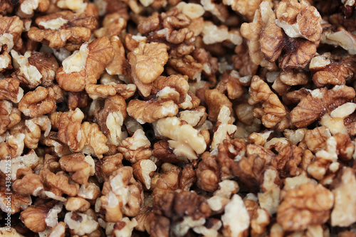 walnuts close up background