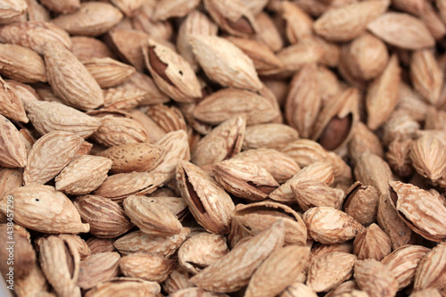 almond nuts, close up view