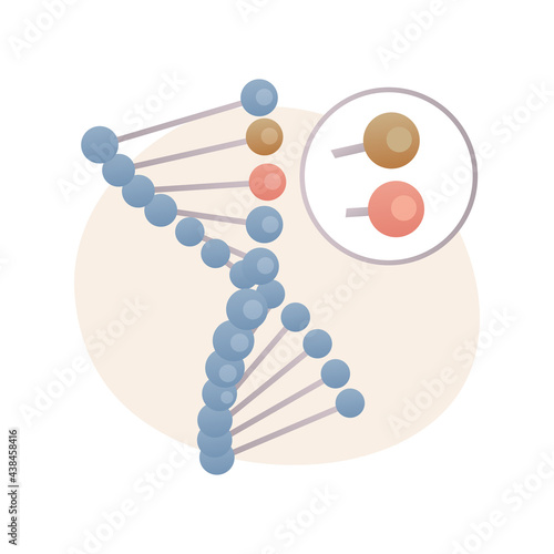 Genetically modified organism abstract concept vector illustration.