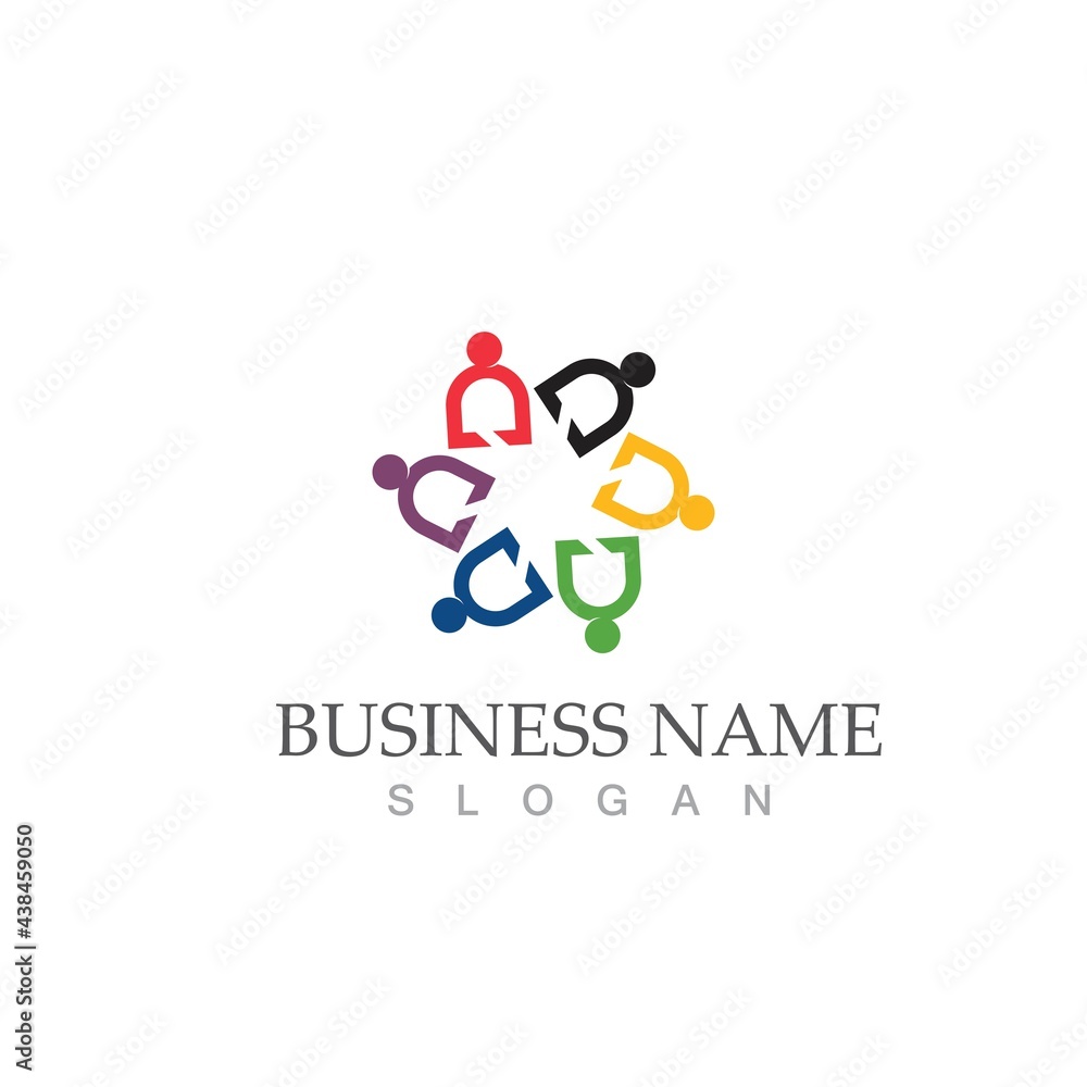 Fototapeta premium Community, network and social icon