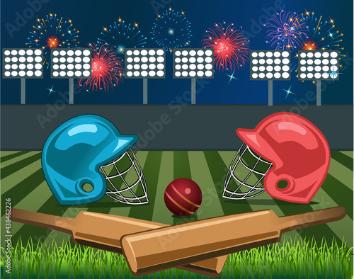 illustration cricket championship
