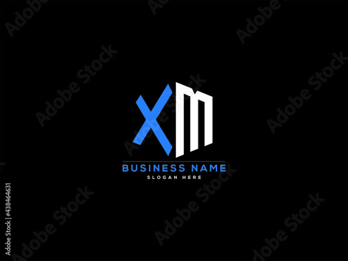 XM Letter Logo, xm logo image vector for business photo