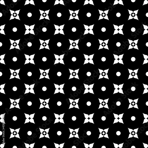 Abstract minimal flower patterns on dark background  Abstract vector wallpaper  Seamless pattern background.