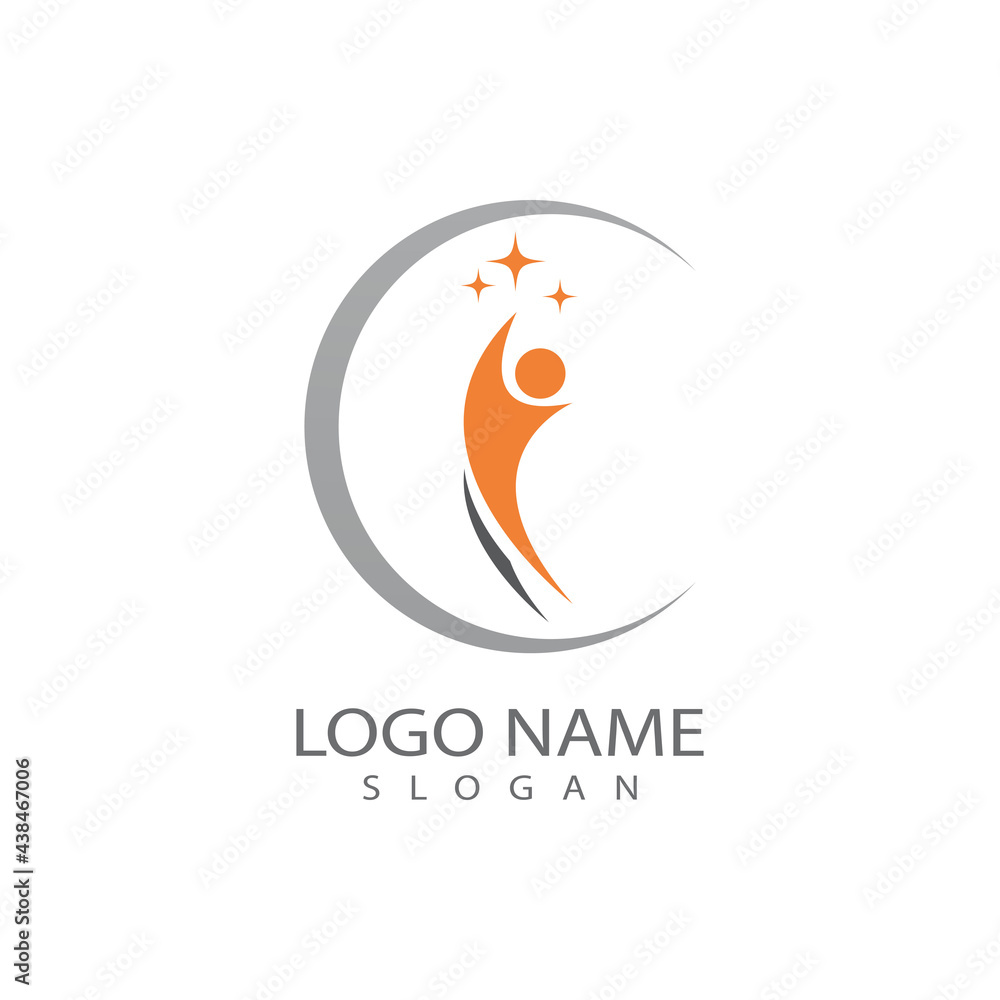 Community, network and social icon design template Community, network and social icon design template
