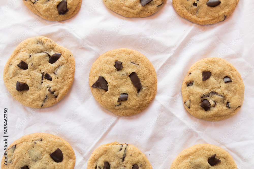chocolate chip cookies on a plate chocolate chip cookies on a plate