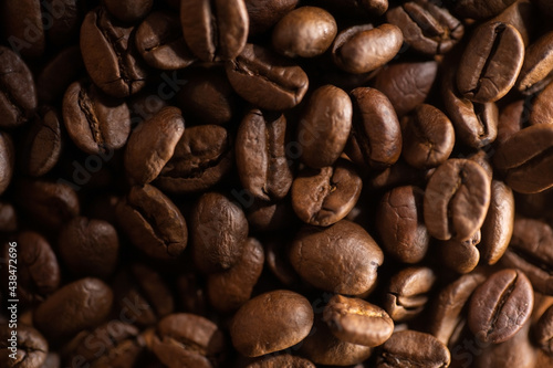 macro coffee beans texture detail