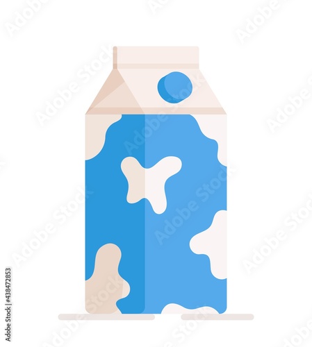 Vector illustration of an isolated milk bottle. a nutrient fluid produced by the mammary glands of female mammals during lactation. The natural purpose of milk is to nourish offspring who are not yet 