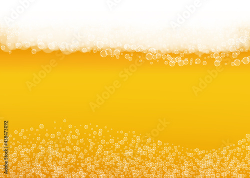 Lager beer. Background with craft splash. Oktoberfest foam.
