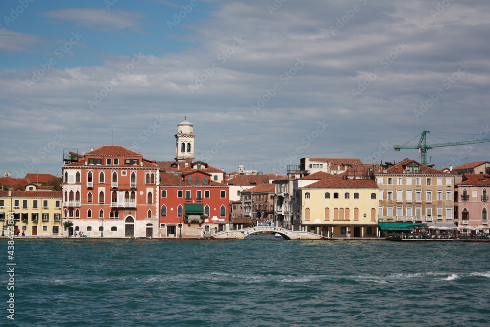 Venice city architecture down town view sea