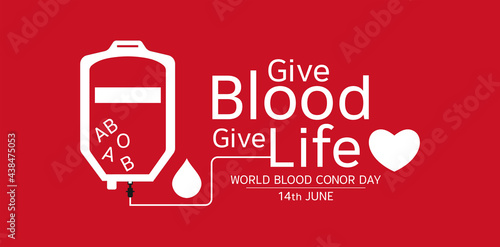 World Blood Donor Day. vector illustration design
