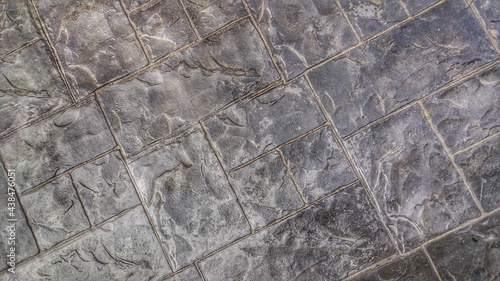 Stamp concrete floor