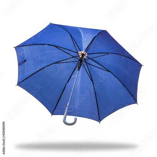 blue umbrella isolated on white background