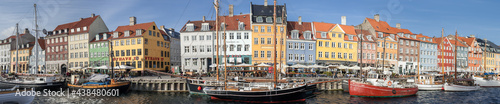 Panorama of the old port in Copenhaven, Denmark © Steve