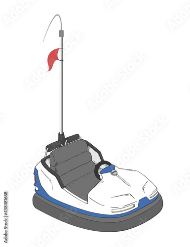 Bumper car illustration