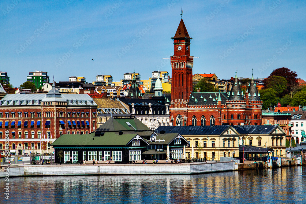 Obraz premium Helsingor City from the Ship