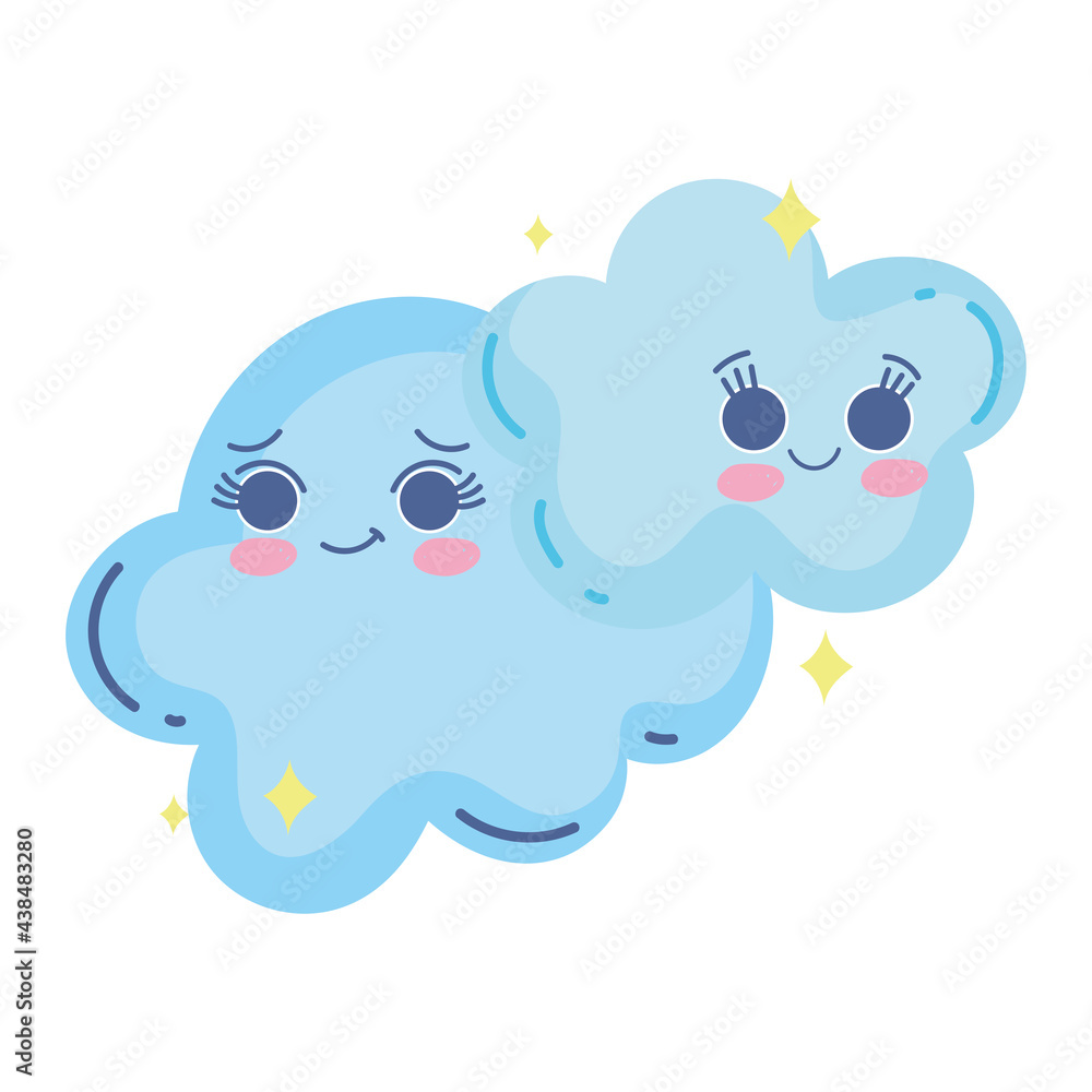 cute kawaii clouds cute kawaii clouds
