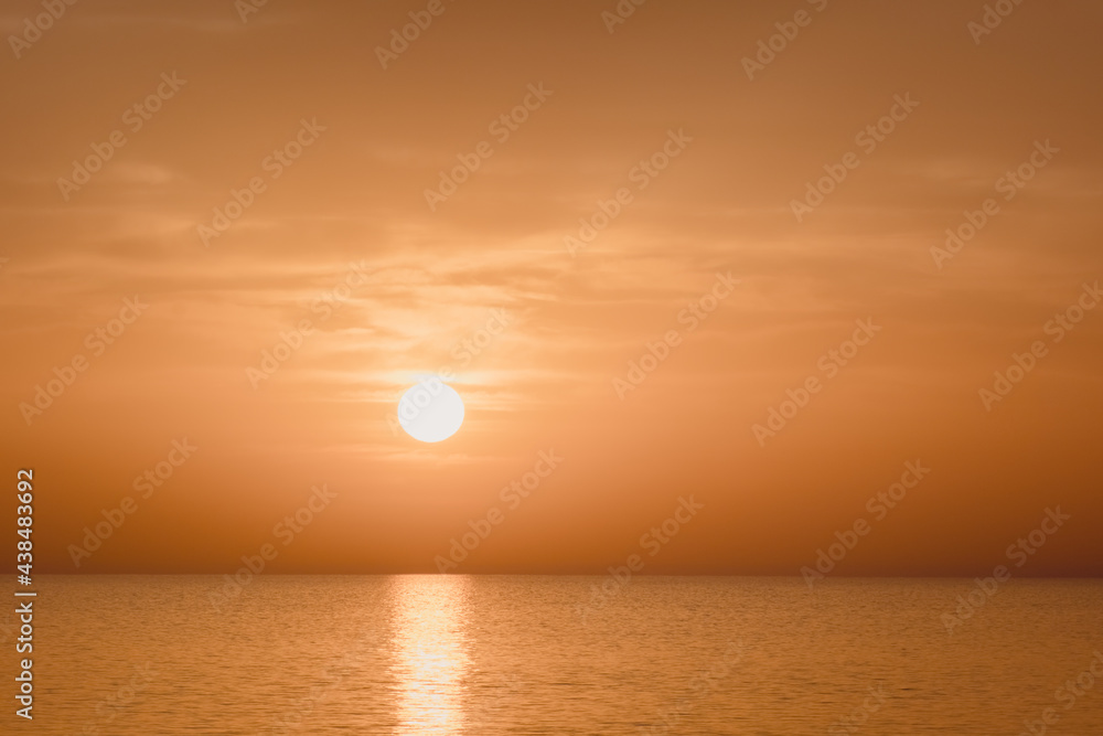 Morning sunrise at the Bay and Coast at Cape Greco National Park near Ayia Napa, Cyprus.