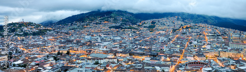Quito panorama at dusk