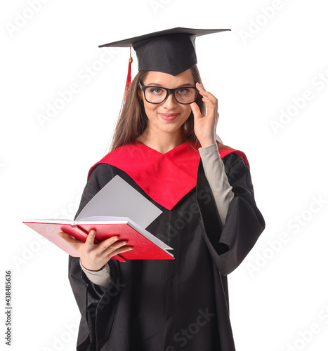 Female graduating student w...