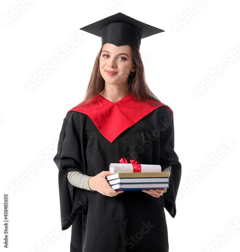 Female graduating student w...