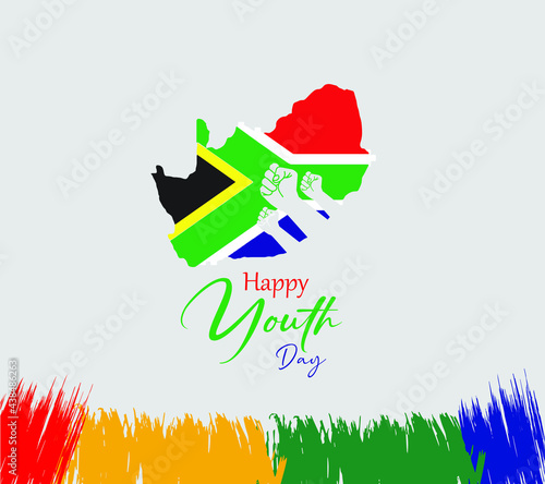 Youth Day South Africa. June 16. South Africa national celebration. Template for background, banner, card, poster. vector illustration.