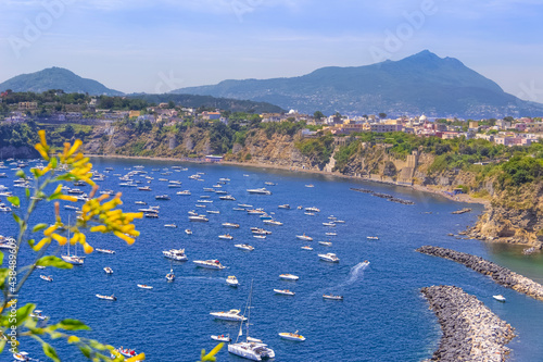 Procida: Chiaia beach is the most beautiful of the island. It is closed in the Bay of Chiaia, that repairs it from wind and waves and it is almost entirely free, with two bathing establishments. photo
