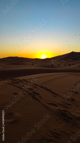 sunset in the desert - Morocco 