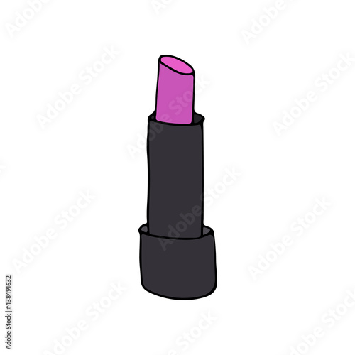 Pink pomade doodle illustration in vector. Pink pomade in vector. Pomade icon