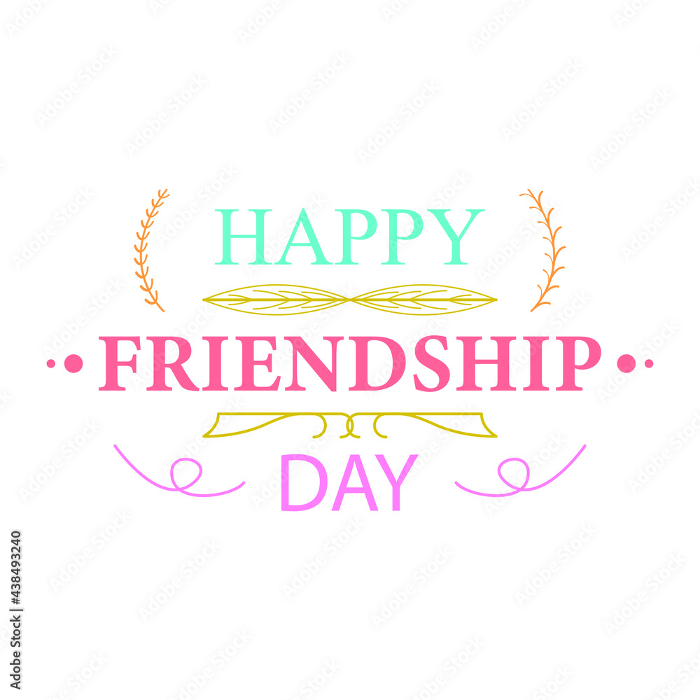 Abstract Lettering Text You Friendship Day Card Hand Draw Lettering Vector Design Style Template For Poster Social Banner Cards Abstract Lettering Text You Friendship Day Card Hand Draw Lettering Vector Design Style Template For Poster Social Banner Cards