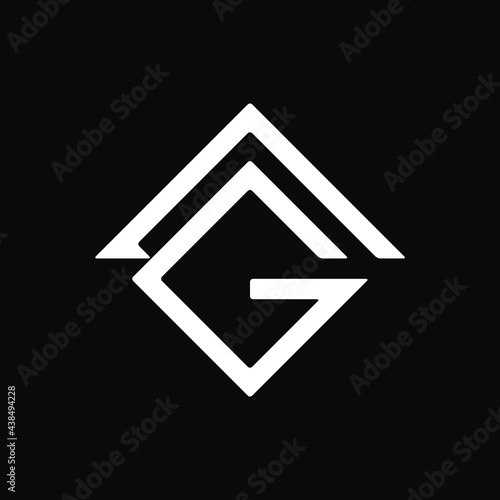 Free Download Combination of Letter AG with House Logo Concept. Abstract, Unique, Monogram, Outline, Simple and Clean Logotype. Suitable for Logo, Icon, Symbol and Sign. Such as Property  or Real Estate Logo - GFXLoad