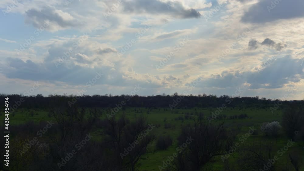 time lapse clouds run across the sky green landscape spring 2021 time lapse clouds run across the sky green landscape spring 2021