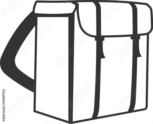 The icon of the delivery bag. Delivery service.