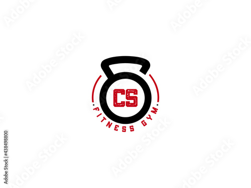 Letter CS Logo, Gym CS, fitness cs logo icon design