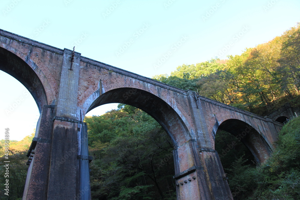 Fototapeta premium 碓氷第三橋梁(通称「めがね橋」)(群馬県)