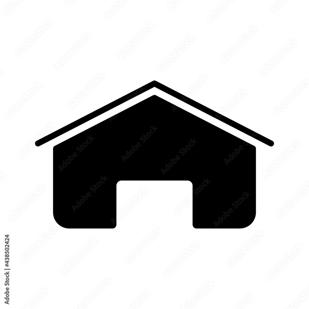 Farm barn vector glyph icon. Farm animal sign Farm barn vector glyph icon. Farm animal sign