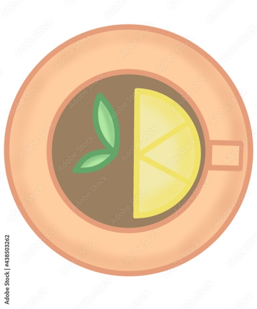 a cup of tea with lemon and mint a cup of tea with lemon and mint