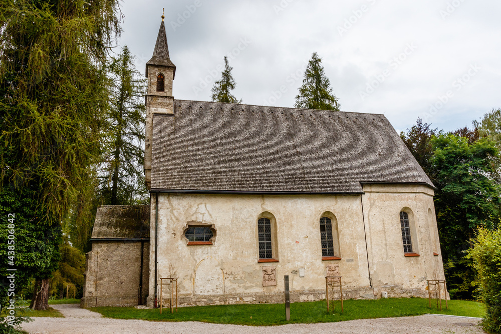 Exterior of the former parish church St Mariah at Herrenchiemsee island in Bavaria, South Germany, Europe