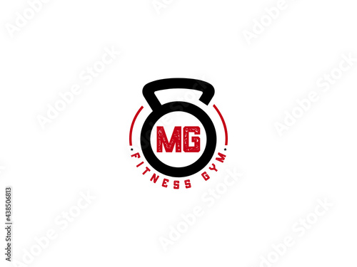 Letter MG Logo, Gym MG, fitness mg logo icon design